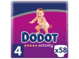 Imagen del producto Dodot Activity pañales bebé Talla 4 (9-14 kg) 58u