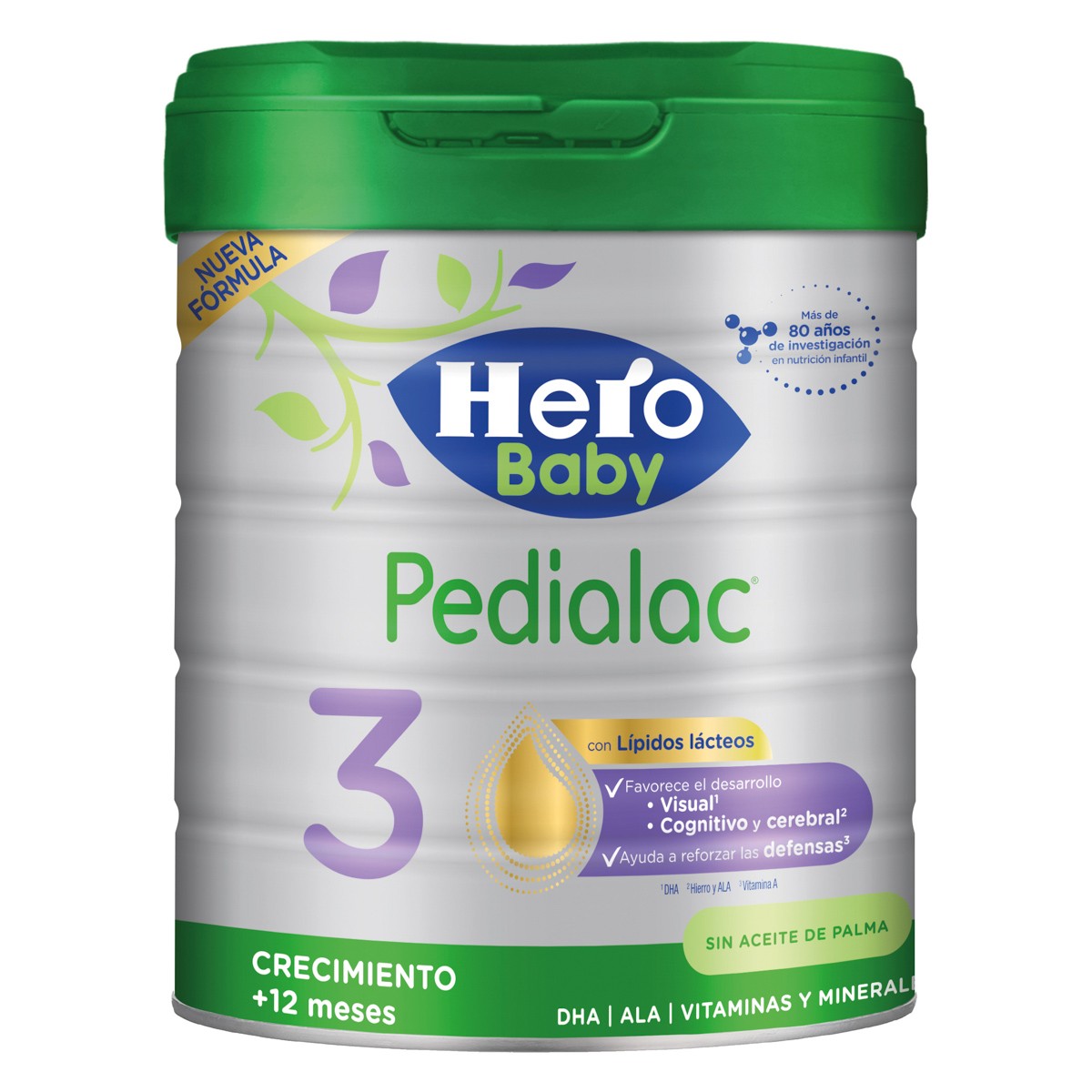 Hero Baby Pedialac 3 leche de crecimiento 800g