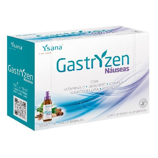 Ysana Gastryzen complemento alimenticio para náuseas 10 viales